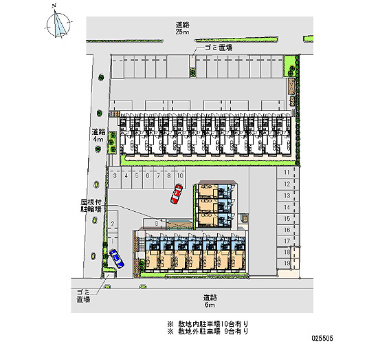 レオパレスカメリアひたち野Ⅱの駐車場|画像4