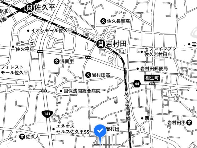 【地図】 | 佐久市岩村田一本柳中古住宅