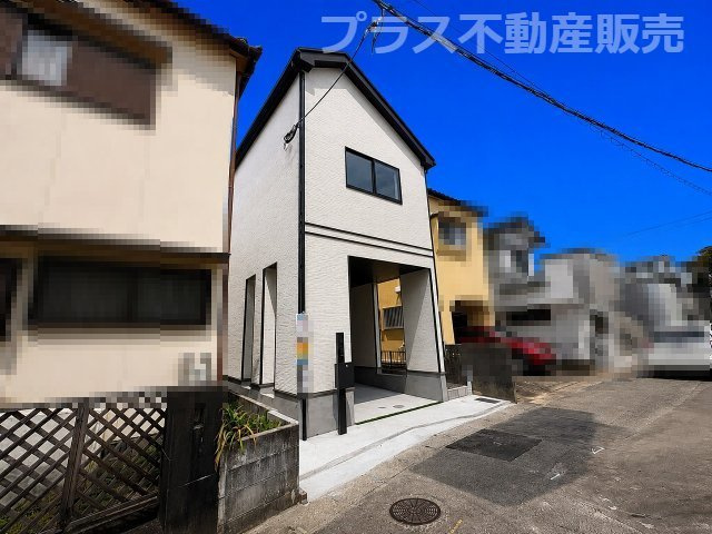 【外観】 | 福岡市東区香椎駅東1丁目　1号棟（全1棟）【仲介手数料無料・0円】 | 現地写真。プラス不動産販売なら、現場の全ての棟をまとめてご見学頂けます。
