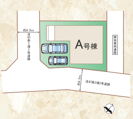 【区画図】 | 春日市小倉6丁目　A号棟（全1棟）【仲介手数料無料・0円】 | 区画図です。A号棟