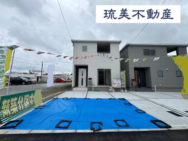 沖縄市美里（全2棟）ラスト1号棟の外観|1号棟　並列駐車2台完備♪