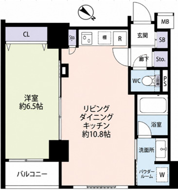 ドルチェ日本橋浜町・弐番館の間取り
