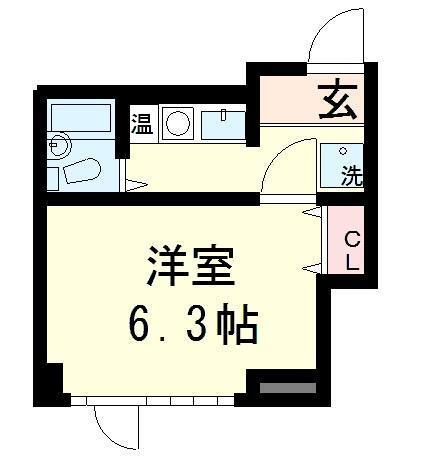 大津市粟津町の店舗事務所の間取り