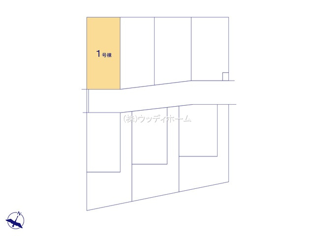 春日部市粕壁東10期　新築一戸建て　1号棟の区画図