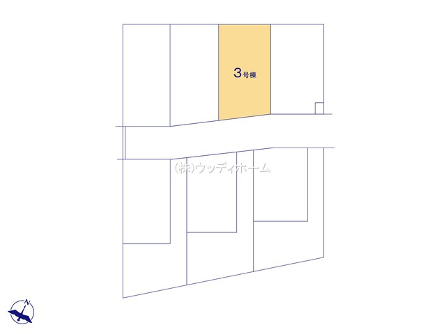 春日部市粕壁東10期　新築一戸建て　3号棟の区画図