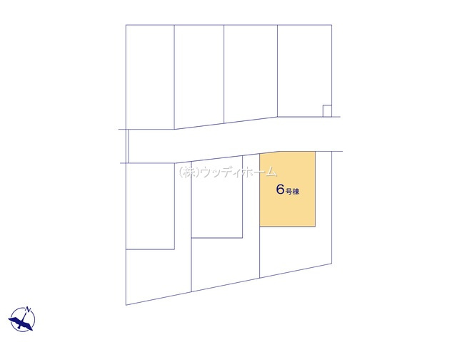 春日部市粕壁東10期　新築一戸建て　6号棟の区画図