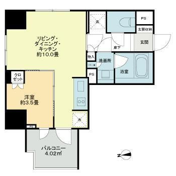 ライオンズ東向島ミレスの間取り