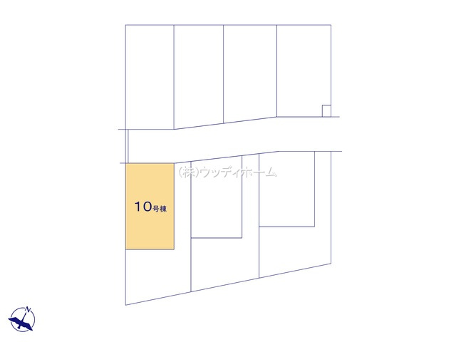 春日部市粕壁東10期　新築一戸建て　10号棟の区画図
