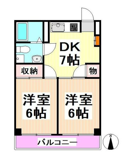 ラ・メゾン国分の間取り