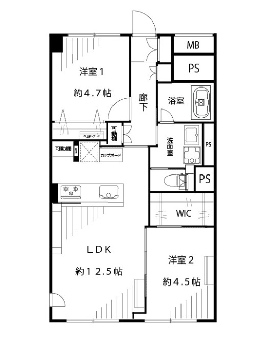 ★仲介手数料無料★湯島ハイタウン　B棟