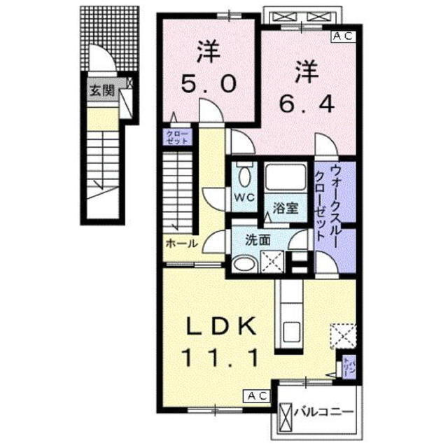 リオグランデS　Ⅱの間取り