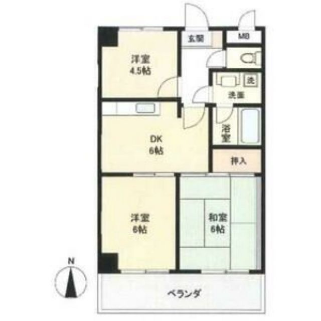 岐阜市早田東町８丁目のアパートの間取り