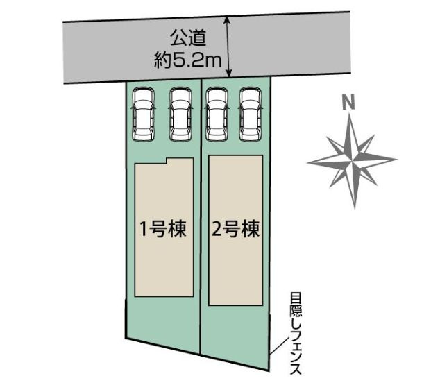秦野市羽根新築戸建て　１号棟の区画図|区画図「秦野市羽根新築戸建て」