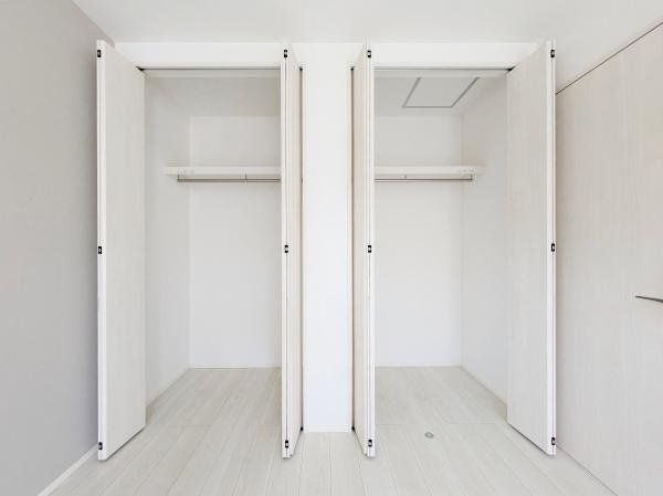 川崎市宮前区けやき平の新築一戸建の収納|豊富な収納スペース。
収納が多いとお部屋が広く使えます！