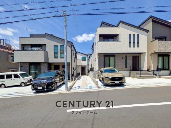 川崎市宮前区けやき平の新築一戸建の前面道路含む現地写真|閑静な住宅街につき住環境良好です♪