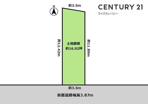 【土地図】 | 堺市堺区松屋町1丁　売土地 | 図面と現況が異なる場合は現況を優先します