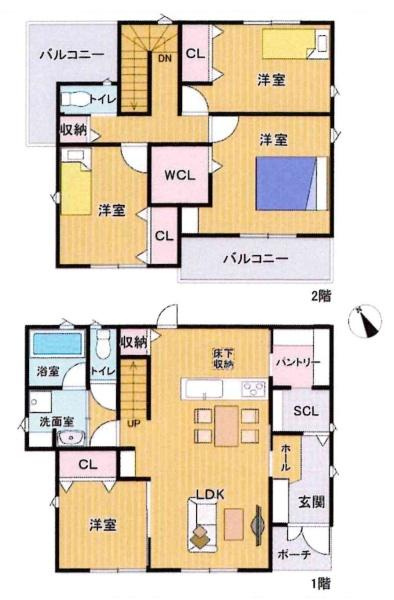 岡崎市丸山町・中古戸建の間取り|間取り図です
