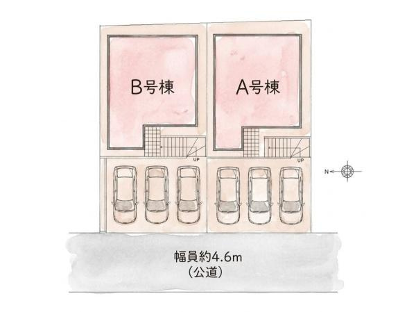 横浜市旭区今宿東町の新築一戸建の区画図