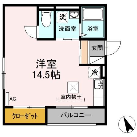 【間取り】 | レセンテＳＦＫ　A棟
