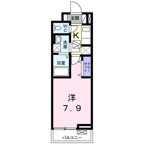 ラ　フォレスタ　ツルマキの間取り