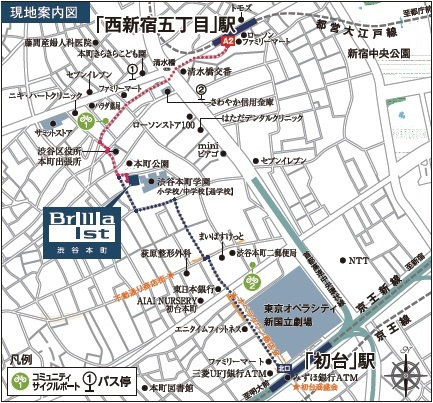 【地図】 | Ｂｒｉｌｌｉａ　ｉｓｔ　渋谷本町
