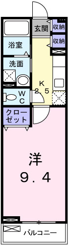 プラシード三宅の間取り