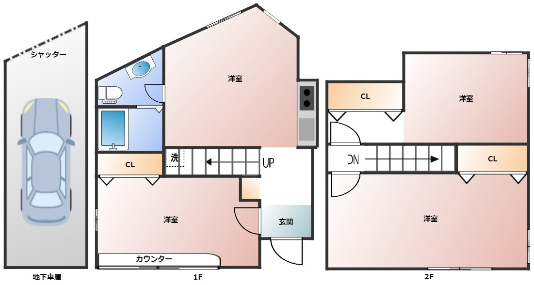 桜台２丁目戸建ての間取り