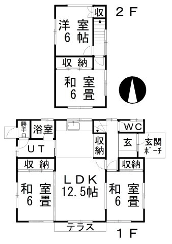 【間取り】 | 桜ヶ岡5丁目42-240売家