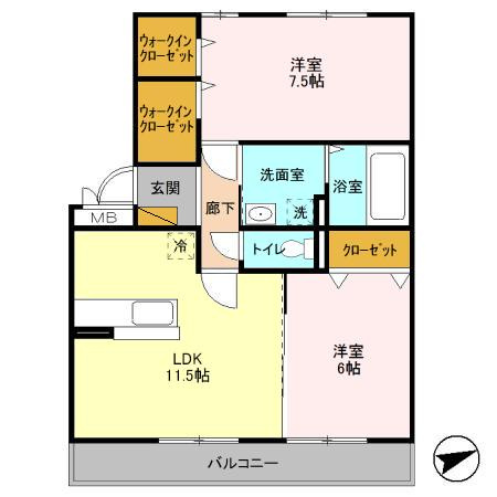 リビングタウンみつわ台の間取り