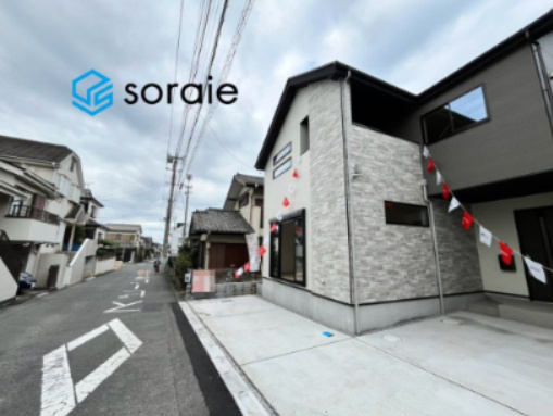 川越市霞ケ関北20期全2棟　新築戸建の前面道路含む現地写真|9/17　撮影
