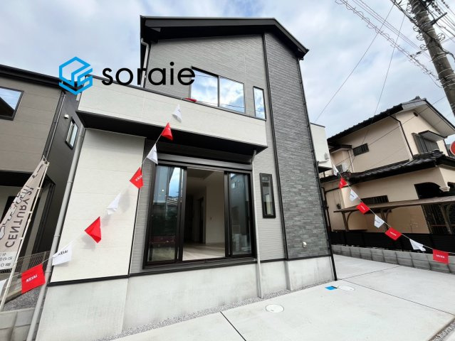 川越市霞ケ関北20期全2棟　新築戸建の外観|9/17　撮影