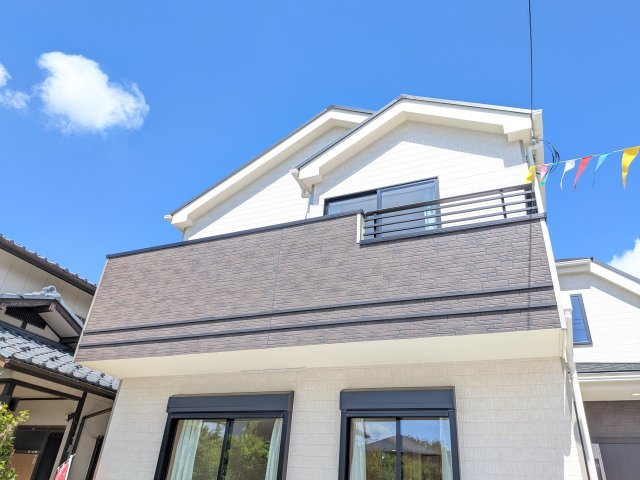 白井市南山Ⅲ　A号棟のバルコニー