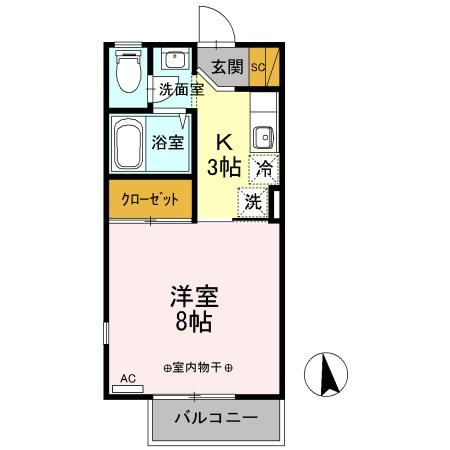 カサ・デ・サチの間取り