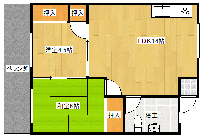 【間取り】 | 高宮城アパート