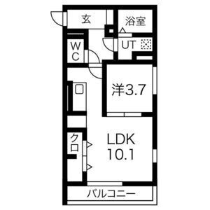 セジュール武庫之荘の間取り
