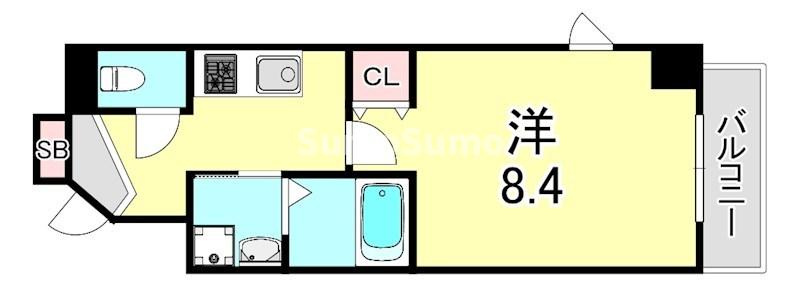 L'sステューディオ岡本の間取り
