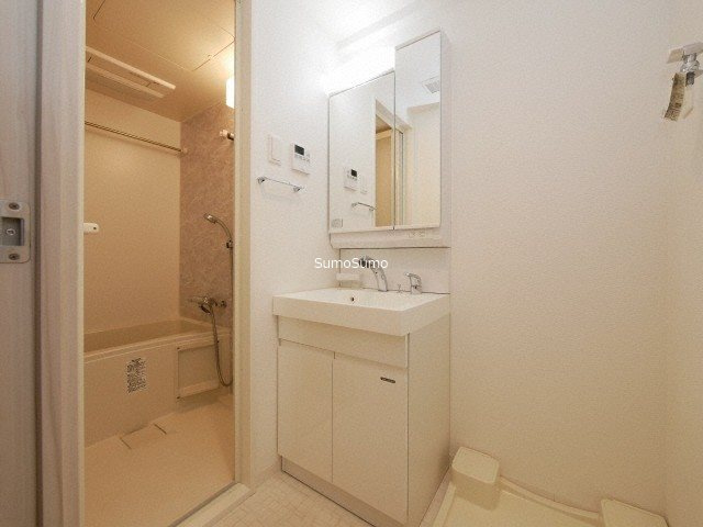 S-RESIDENCE阿波座WESTの洗面所