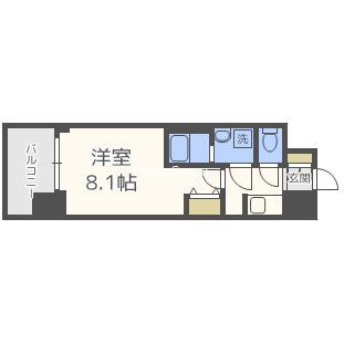 S-RESIDENCE阿波座WESTの間取り