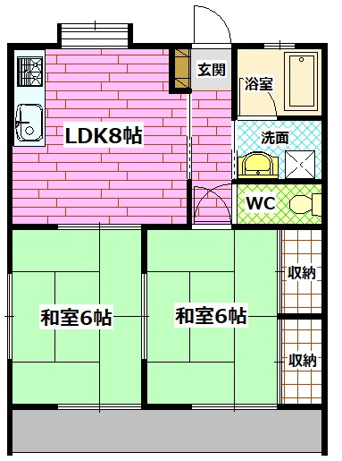 ビレッジ沖元屋の間取り