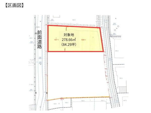 角子原　土地の土地図|※図面と現況が異なる場合は現況を優先させていただきます。※土地面積は分筆後、多少面積の増減可能性があります。