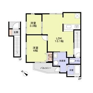 プレミアムスイート岸和田駅前の間取り