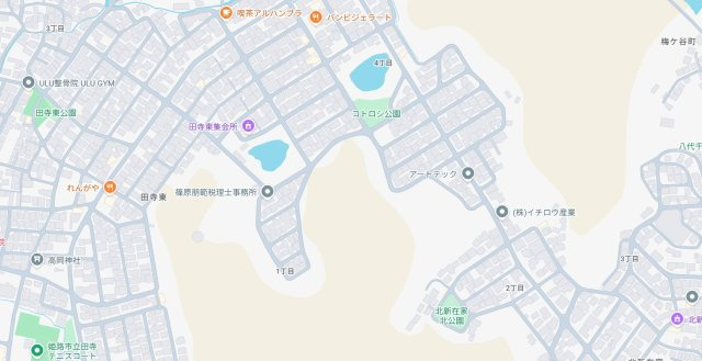 姫路市田寺東　第2期　新築一戸建ての地図