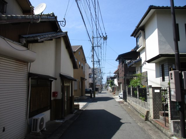 熊本三丁目4番13号（A-21）の前面道路含む現地写真
