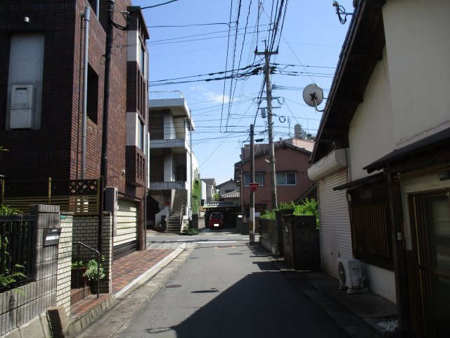 熊本三丁目4番13号（A-21）の前面道路含む現地写真