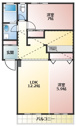 【間取り】 | 素敵な２ＬＤＫのお部屋です！