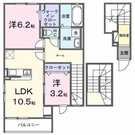【間取り】 | ラ・ポーズ葛原