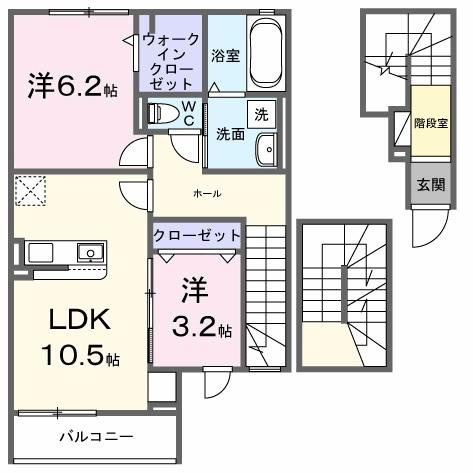 【間取り】 | ラ・ポーズ葛原