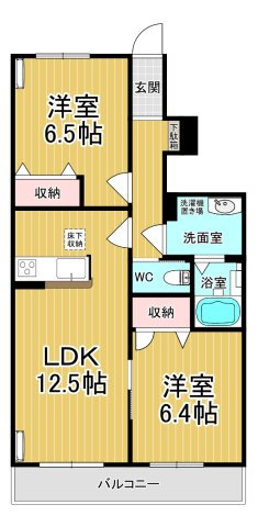 【間取り】 | ヴィコロ弐番館 | 築浅のきれいな室内☆オール洋間です♪