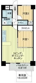 レーベンハイム常盤台の間取り|間取りです。