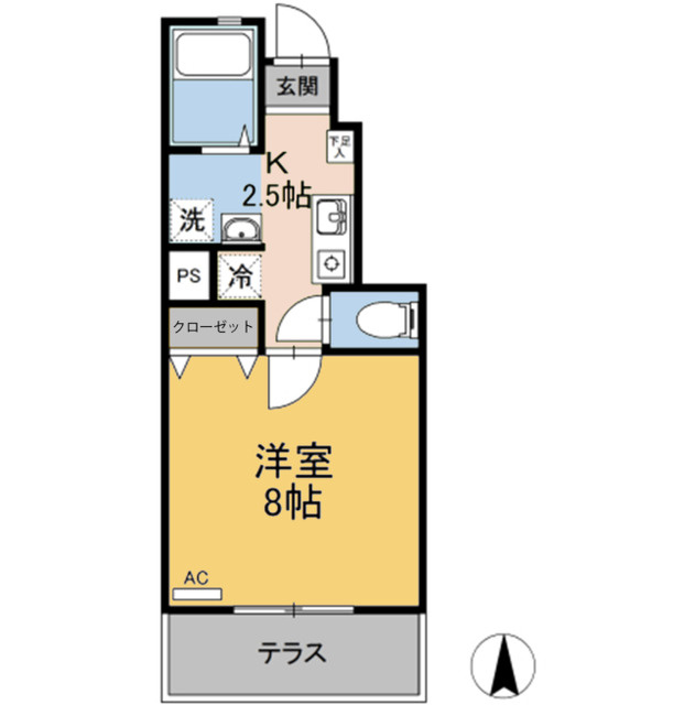 アシンプトートB棟の間取り